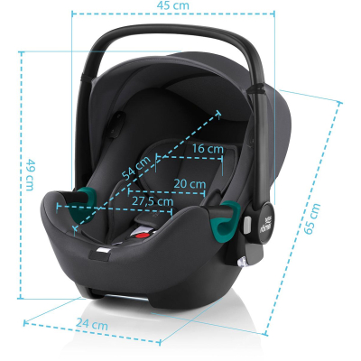 BRITAX Autosedačka Baby-Safe 3 i-Size, Space Black Space Black