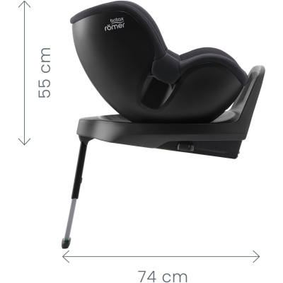 BRITAX Autosedačka Dualfix M Plus, Space Black Space Black