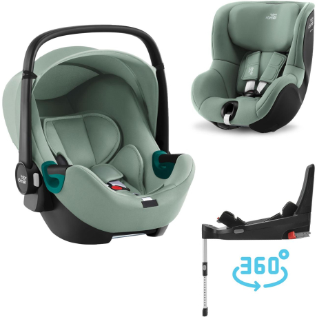 BRITAX Autosedačka set Baby-Safe 3 i-Size+Flex Base 5Z+Autosedačka Dualfix 3 i-Size, Jade Green Jade Green
