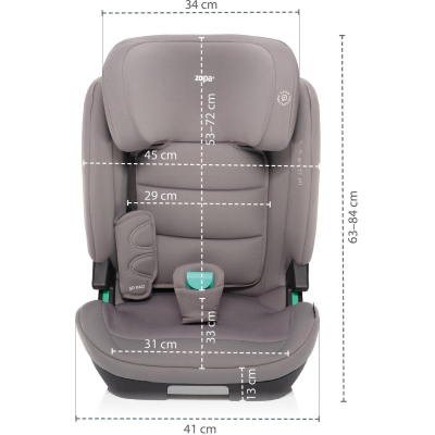 ZOPA Autosedačka Matrix i-Size, Foggy Grey Foggy Grey