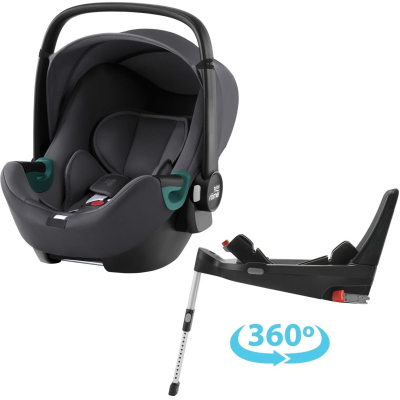 BRITAX Autosedačka Baby-Safe 3 i-Size Flex Base 5Z Bundle, Midnight Grey Midnight Grey