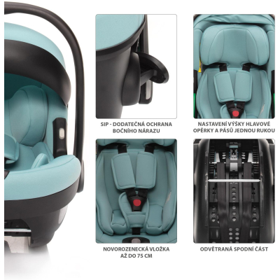 ZOPA Autosedačka XM Plus i-Size, Aquatic Green Aquatic Green