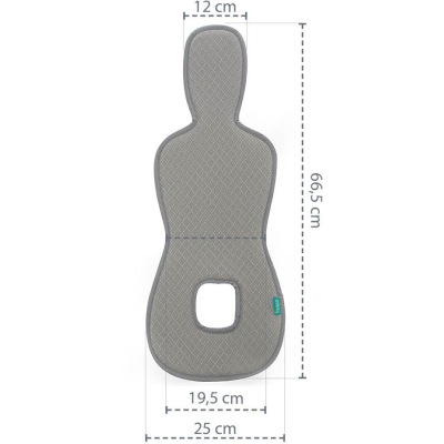 ZOPA Prodyšná podložka do autosedačky Breeze sk. 0+, Ice Grey