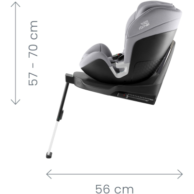 BRITAX Autosedačka Swivel, Frost Grey
