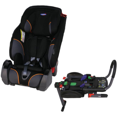 Klippan Triofix Recline Black Orange se základnou