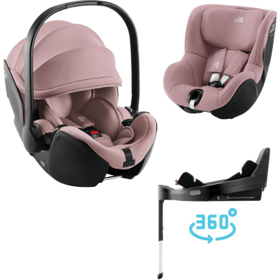 BRITAX Autosedačka set Baby-Safe Pro + Vario Base 5Z + autosedačka Dualfix 5z, Dusty Rose