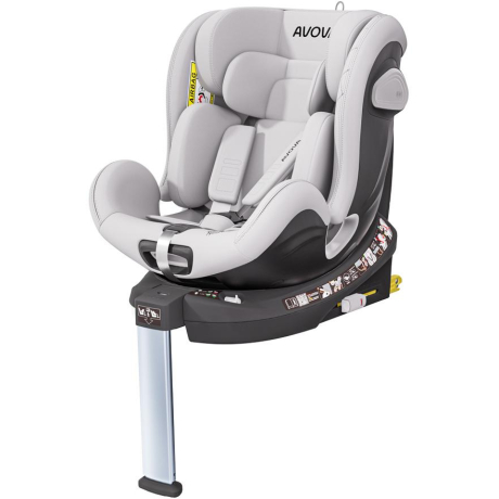 Avova Swan-fix I-SIZE 2024 Sky Grey 40-125cm