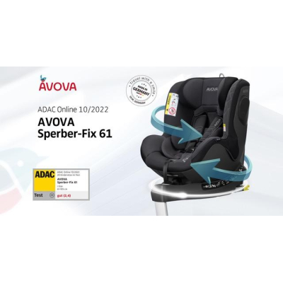 Autosedačka AVOVA Sperber-fix 61 2022 Pearl Black