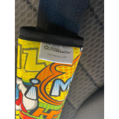 Polstrování na bezpečnostní pás - komiks