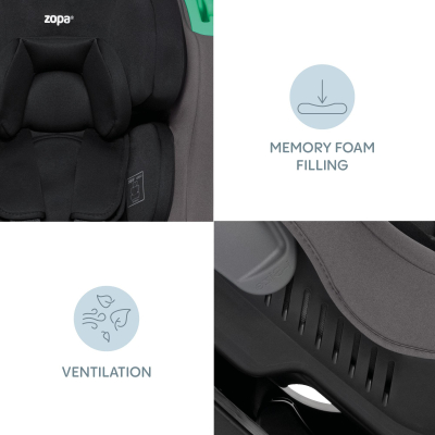 ZOPA Autosedačka Verso R129, Toffee Brown